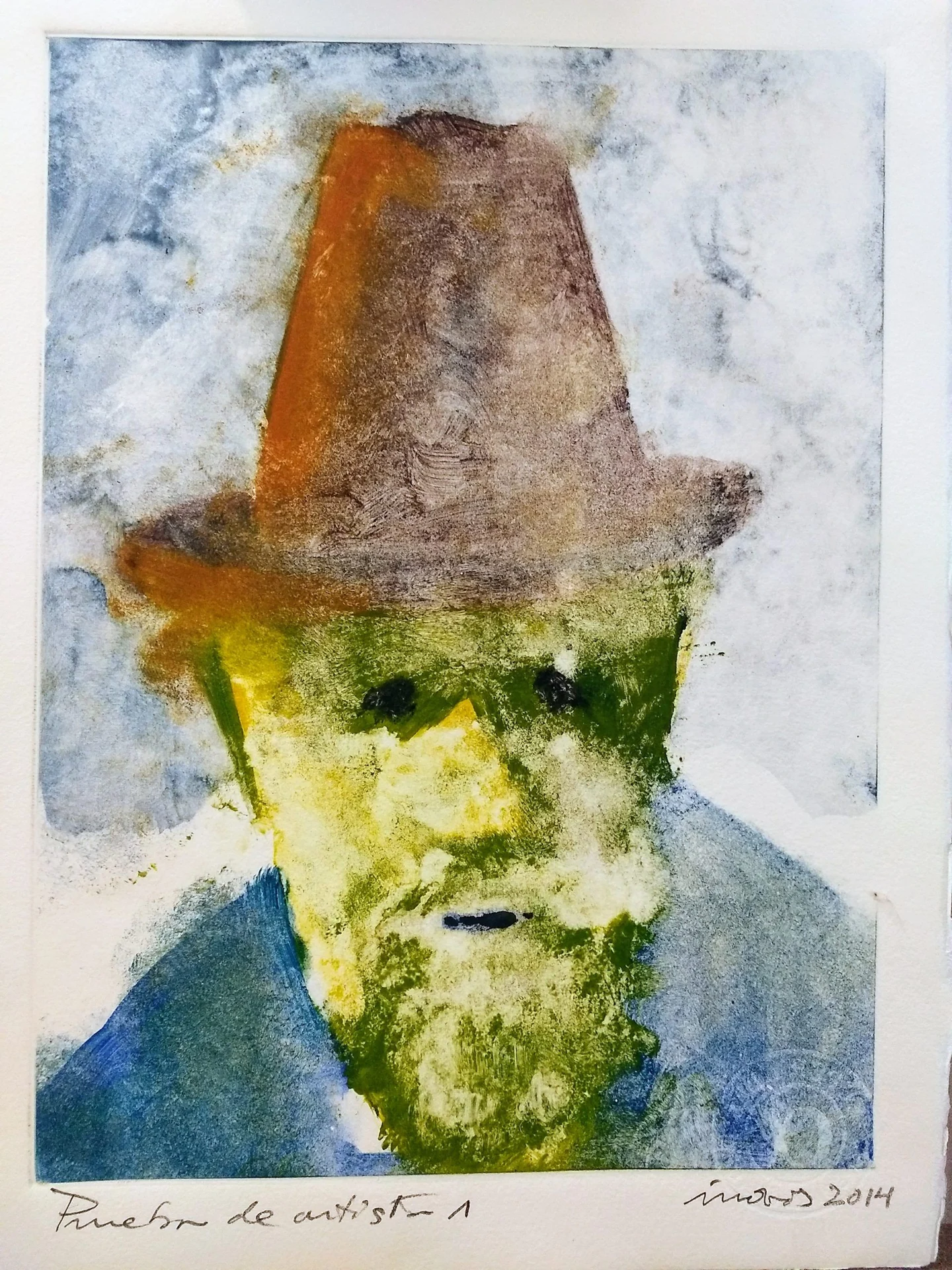 Monotipo 19. Prueba de artista