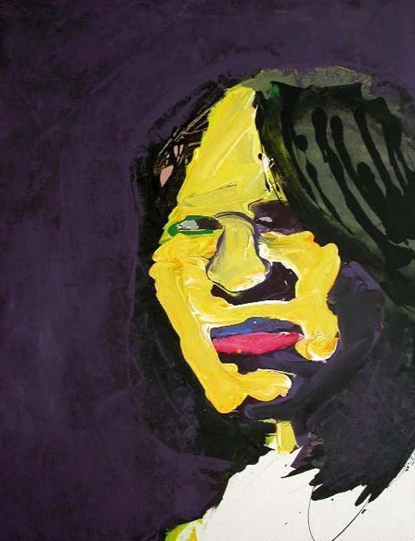 Rostro en amarillo
